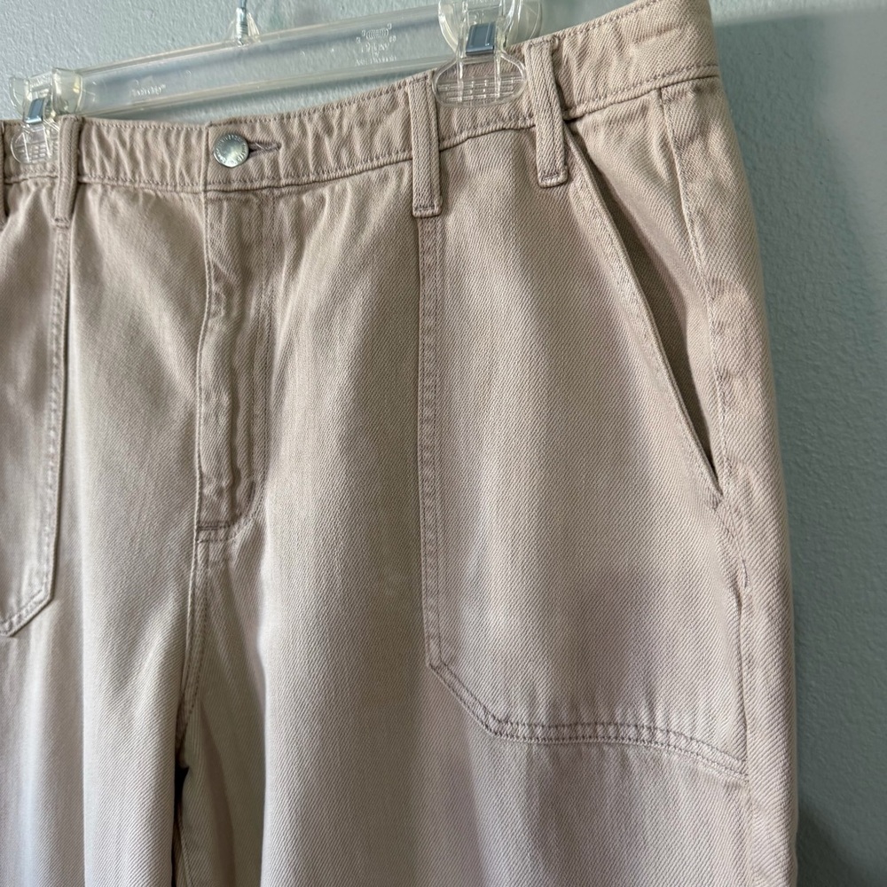 Universal Thread Khaki Tan High Rise Wide Leg Jeans Size 16 - Picture 3 of 7